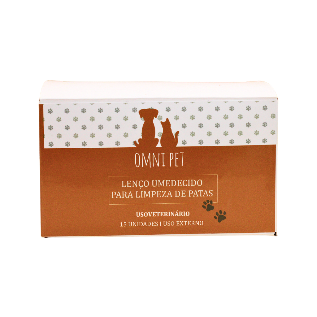 LINHA PET LENÇO UMEDECIDO LIMPEZA DE PATAS 15UN.